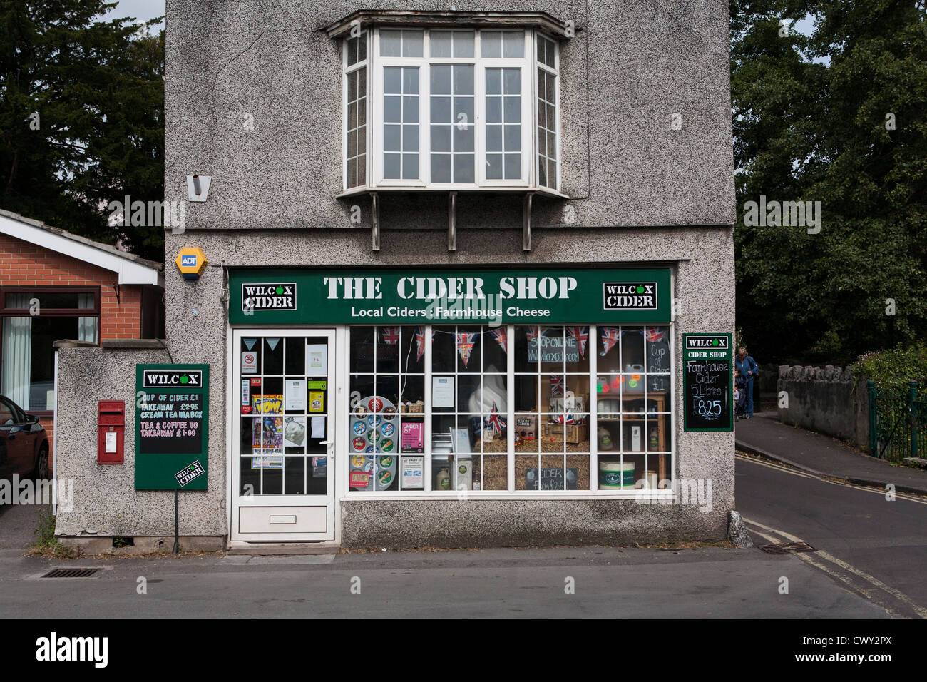 The cider shop in cheddar somerset Stock Photo Alamy