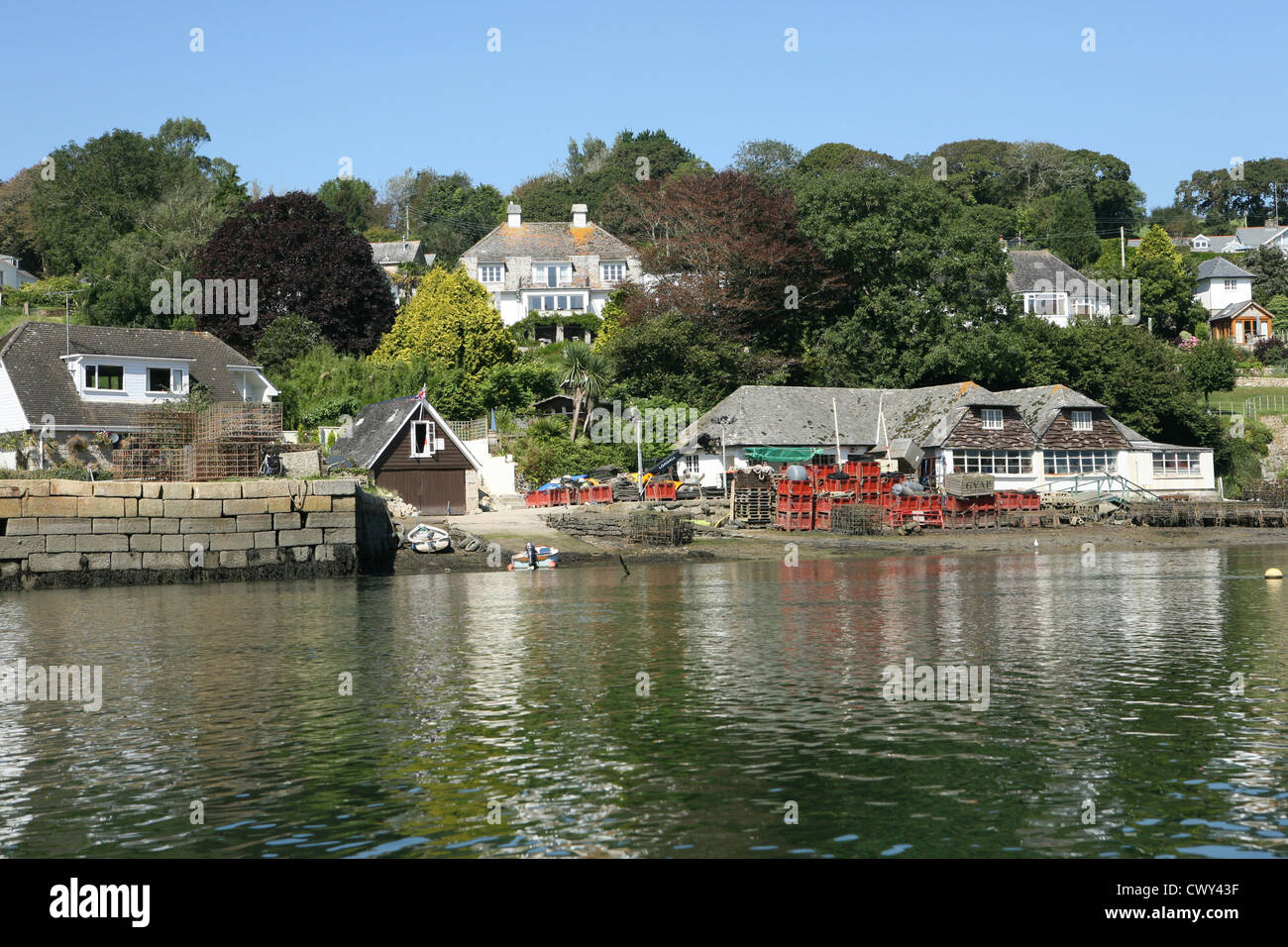 Port Navas Cornwall Map River Helford Hiking High Resolution Stock Photography And Images - Alamy