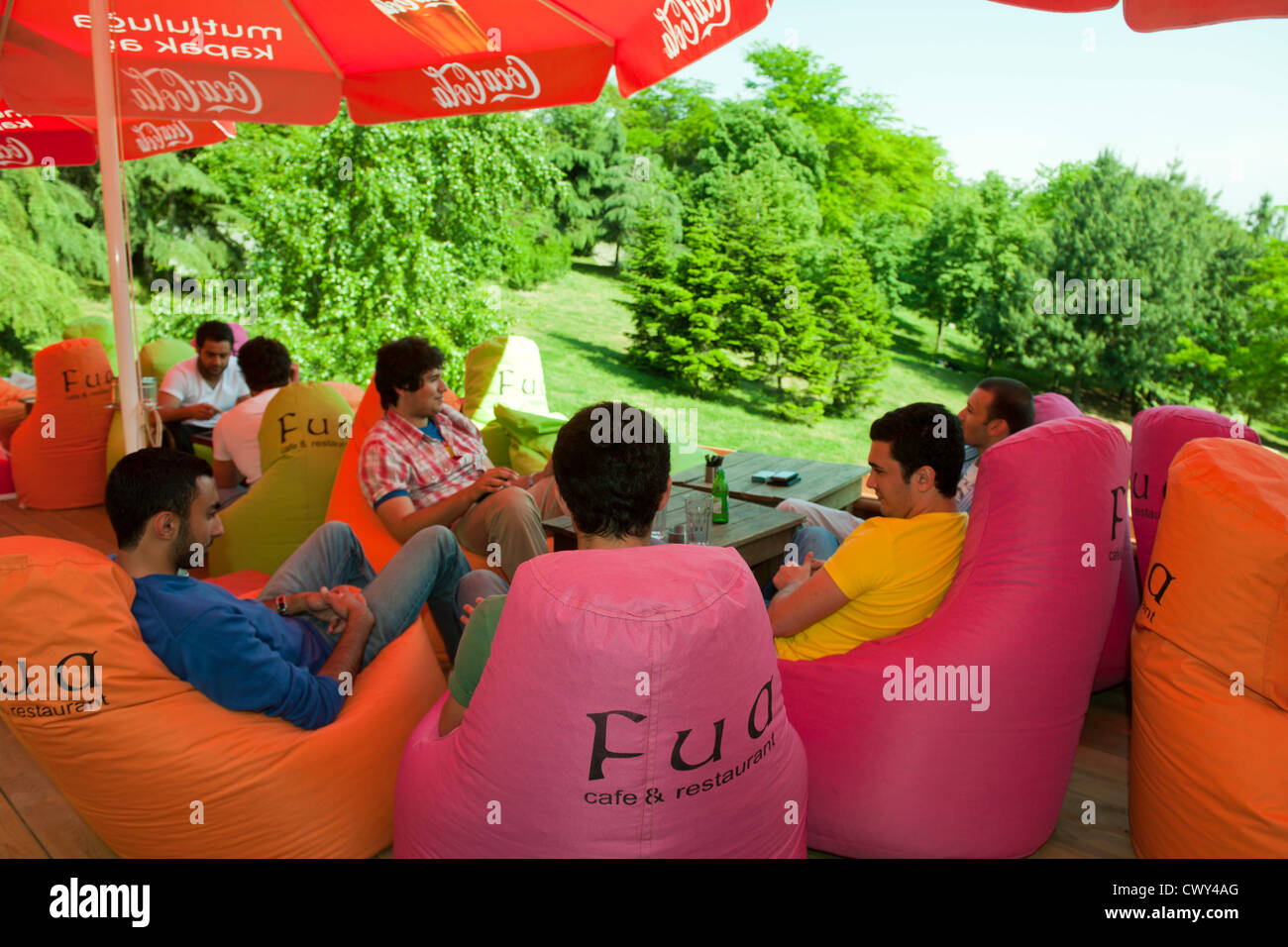 Türkei, Istanbul, Macka, Macka Parki, Fua, Restaurant und Bar im Macka Park Stock Photo