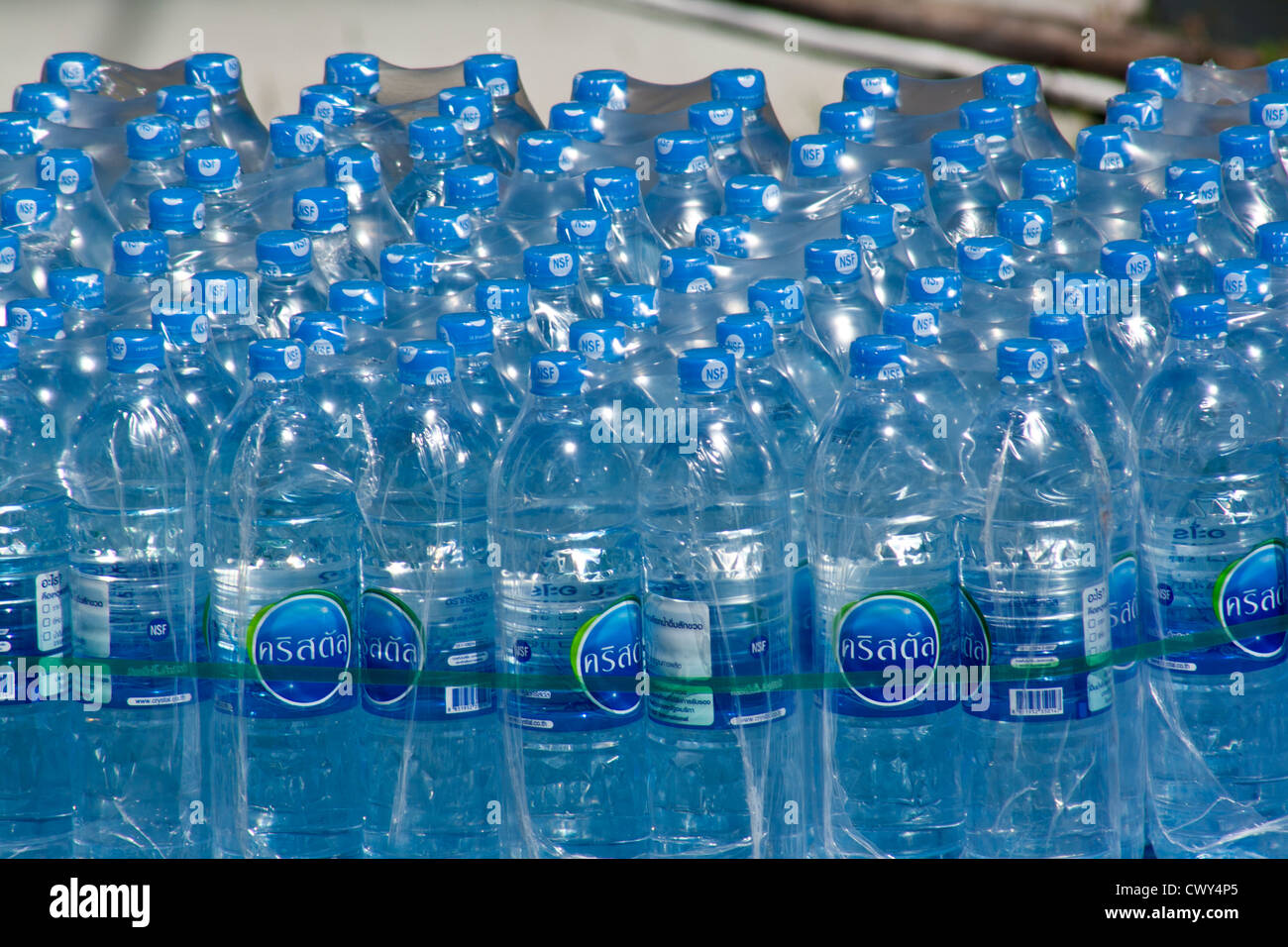 Bottled Water delivery pack Stock Photo