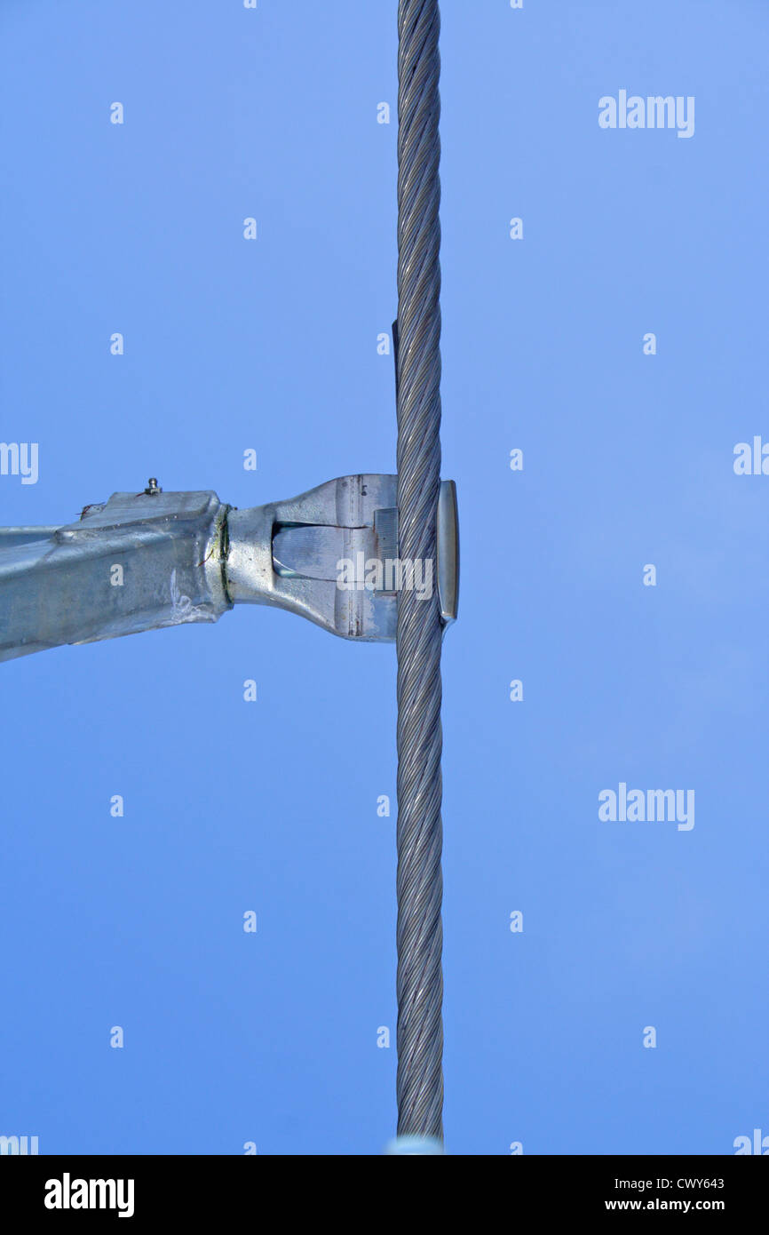 steel rope from chairlift Stock Photo - Alamy