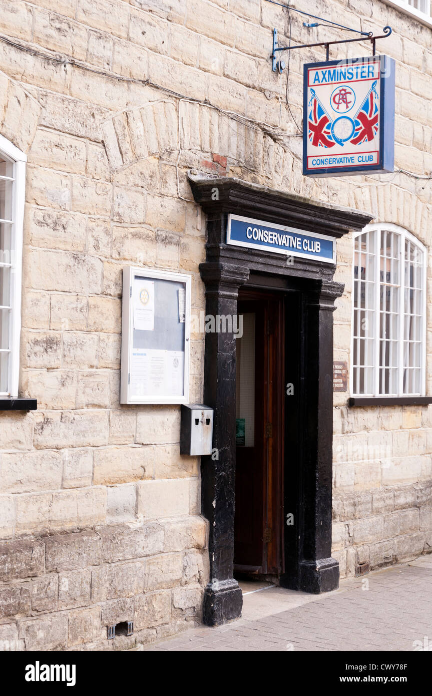 Axminster Conservative Club Stock Photo