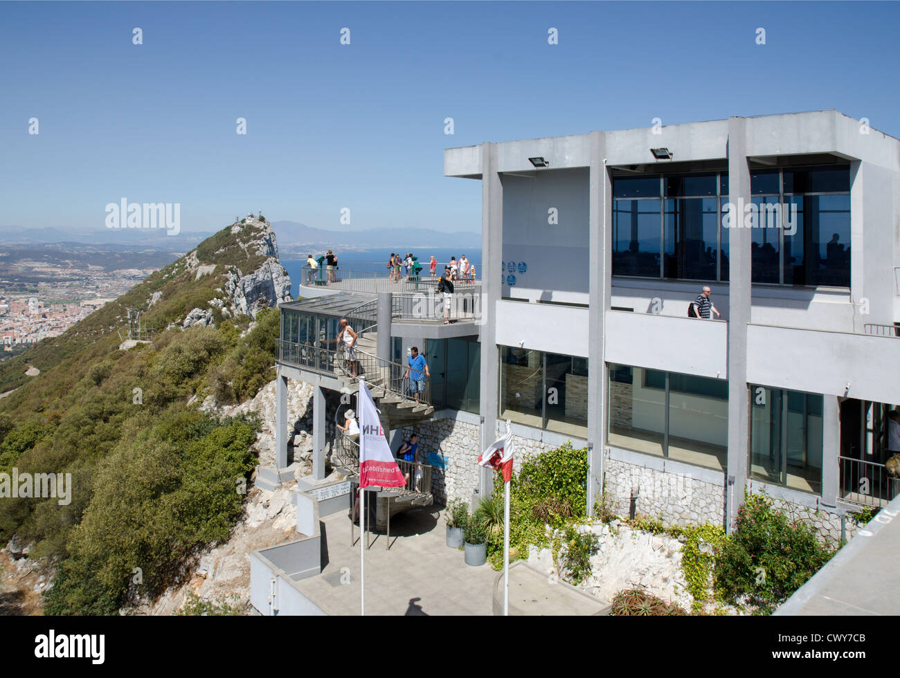 Cable Car Station, Gibraltar Stock Photo Alamy