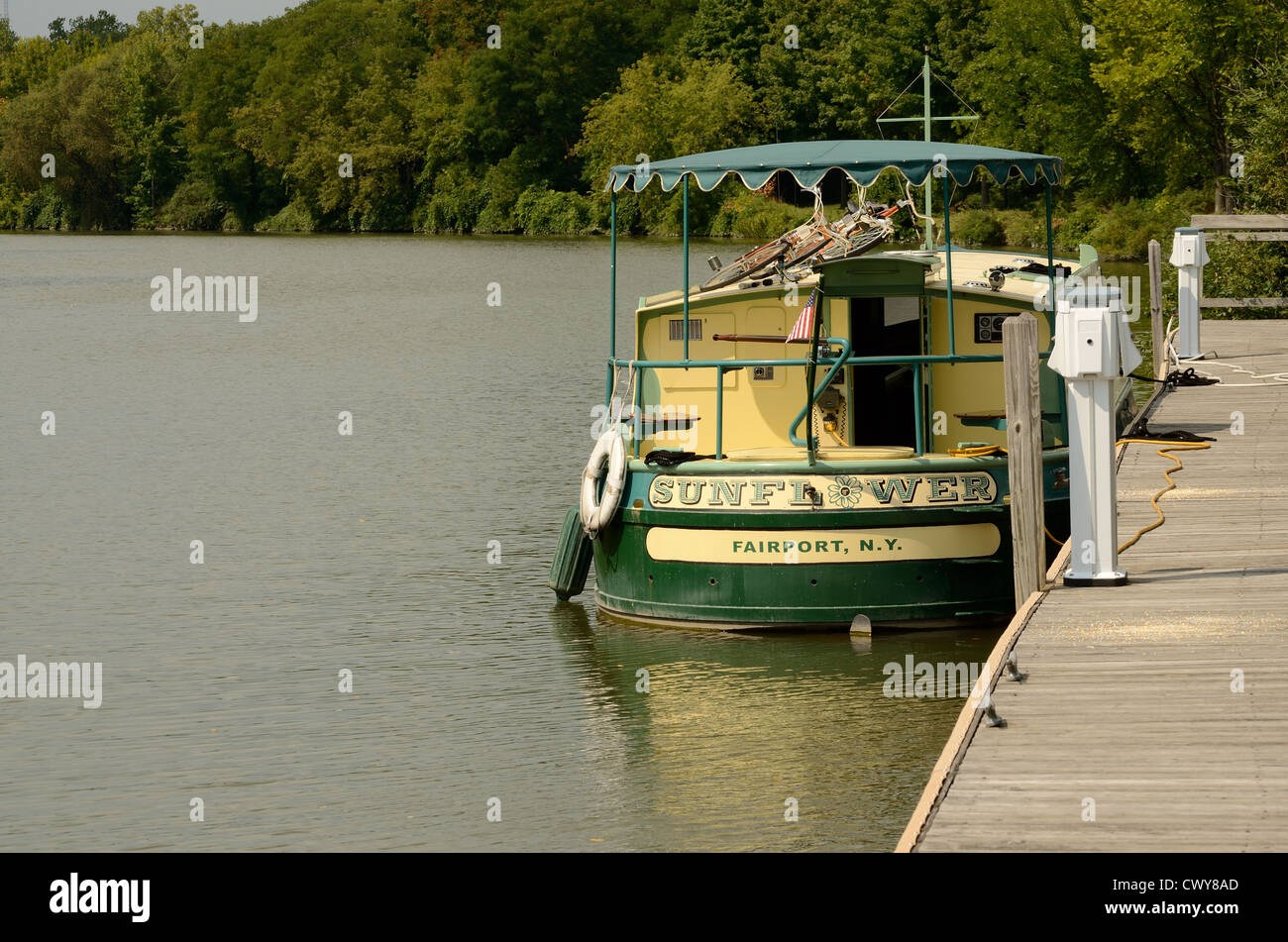 Packet boat rental on Erie canal Stock Photo Alamy