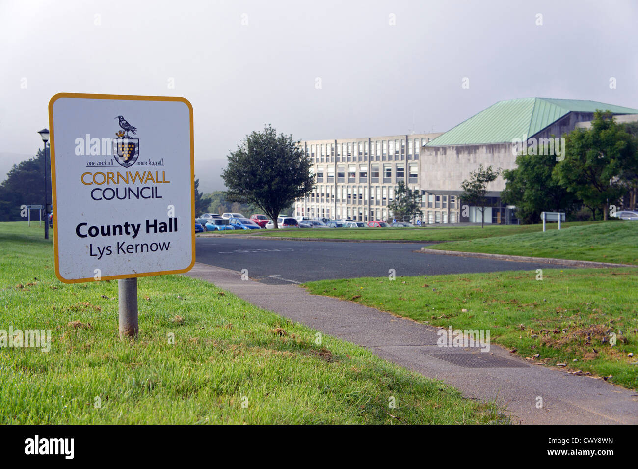 The Cornwall County Council offices in Truro, Cornwall, UK Stock Photo
