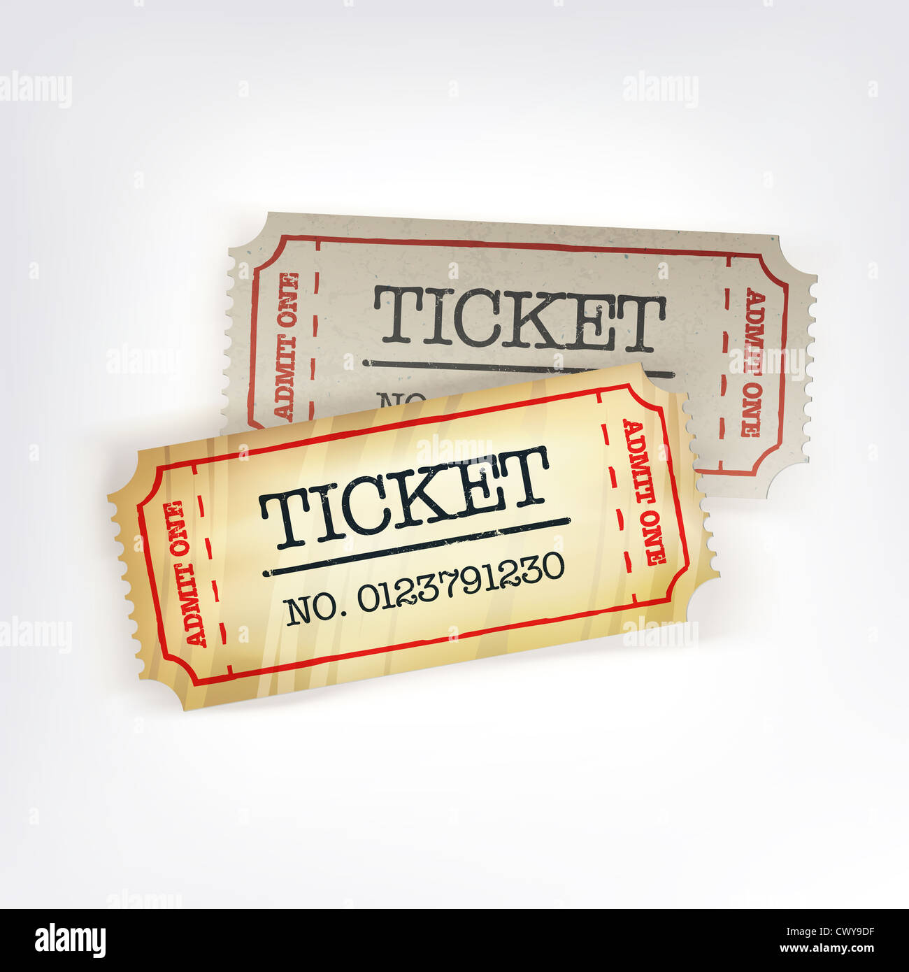 Two tickets Stock Photo Alamy