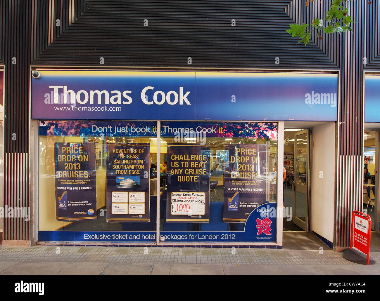 Thomas Cook Shop Swindon Stock Photo