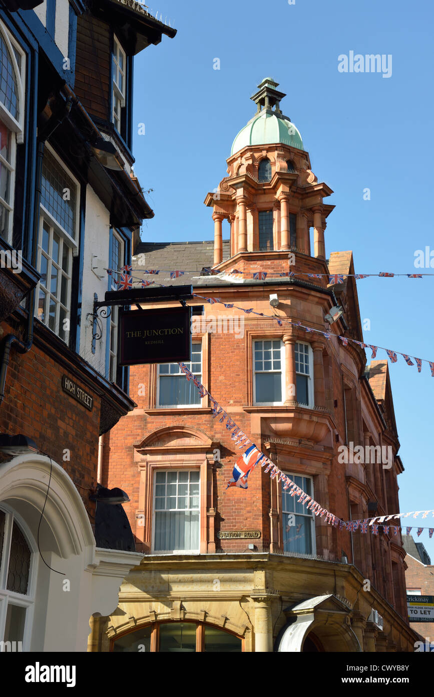 Period architecture, High Street, Redhill, Surrey, England, United Kingdom Stock Photo
