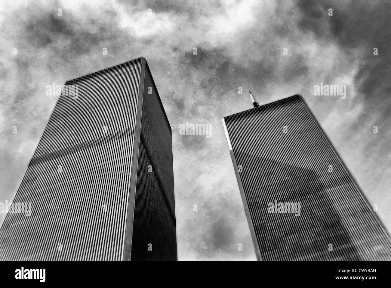 World Trade Center, circa 1988 Stock Photo