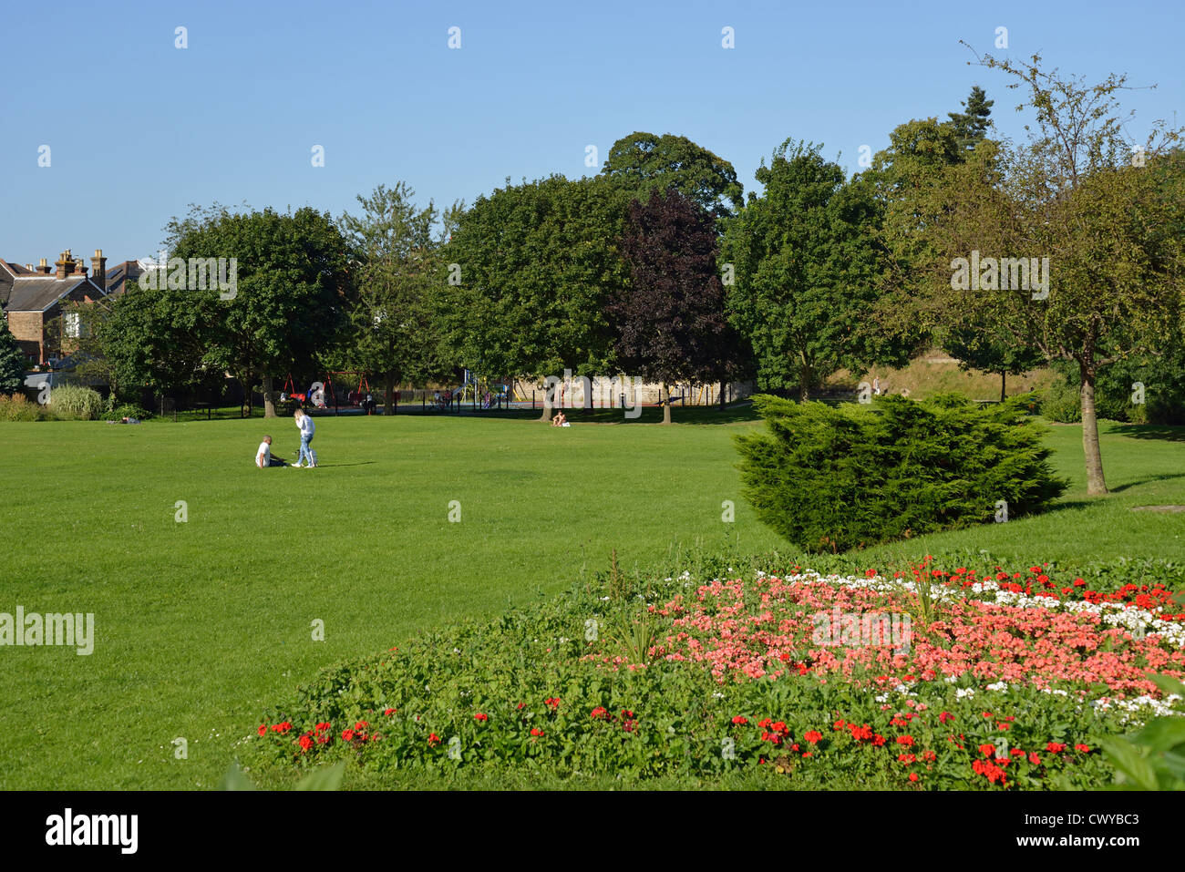Redhill Memorial Park, Redhill, Surrey, England, United Kingdom Stock Photo