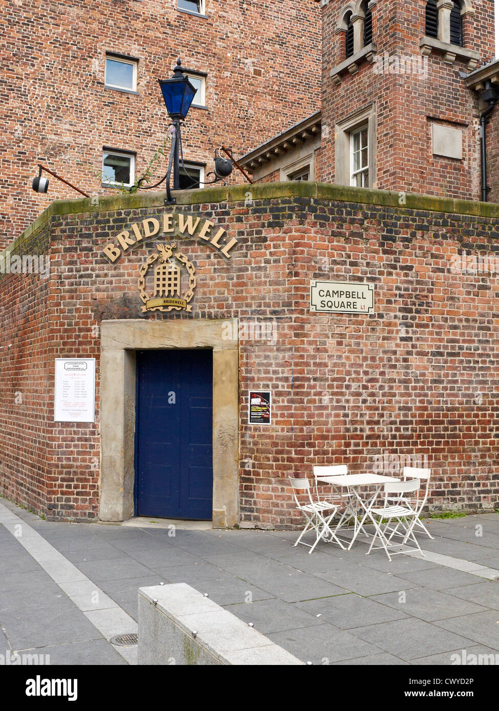 Bridewell former police station and prison now a restaurant in Liverpool UK Stock Photo