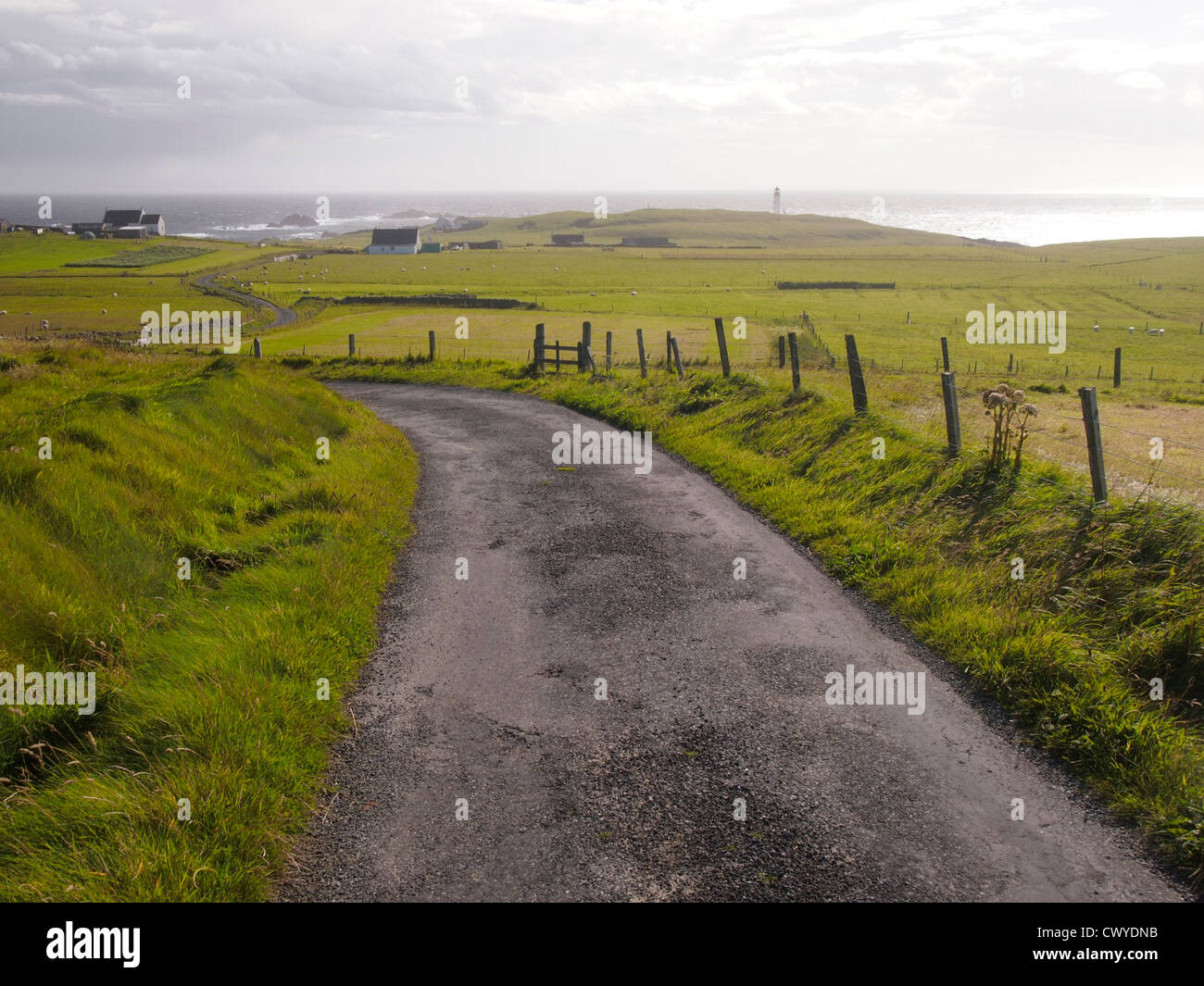 Road, Fair Isle, Scotland Stock Photo
