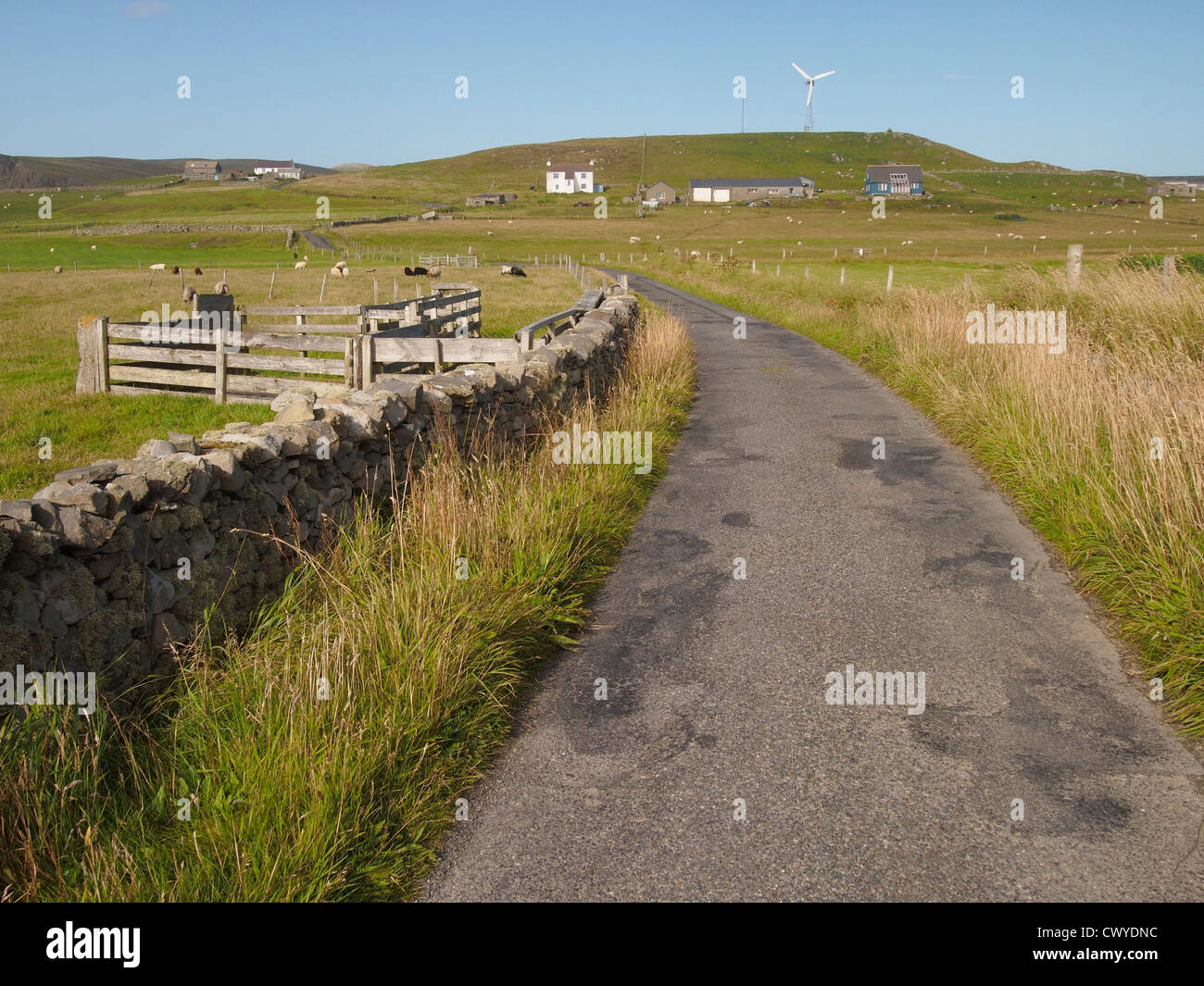 Road, Fair Isle, Scotland Stock Photo