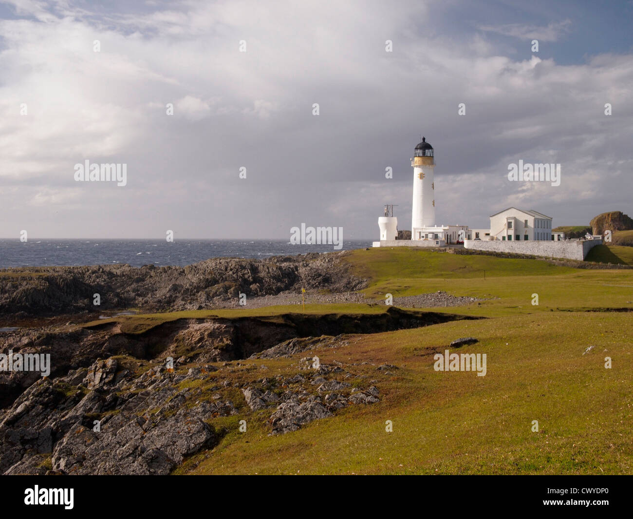 South lighthouse, Fair Isle, Scotland Stock Photo