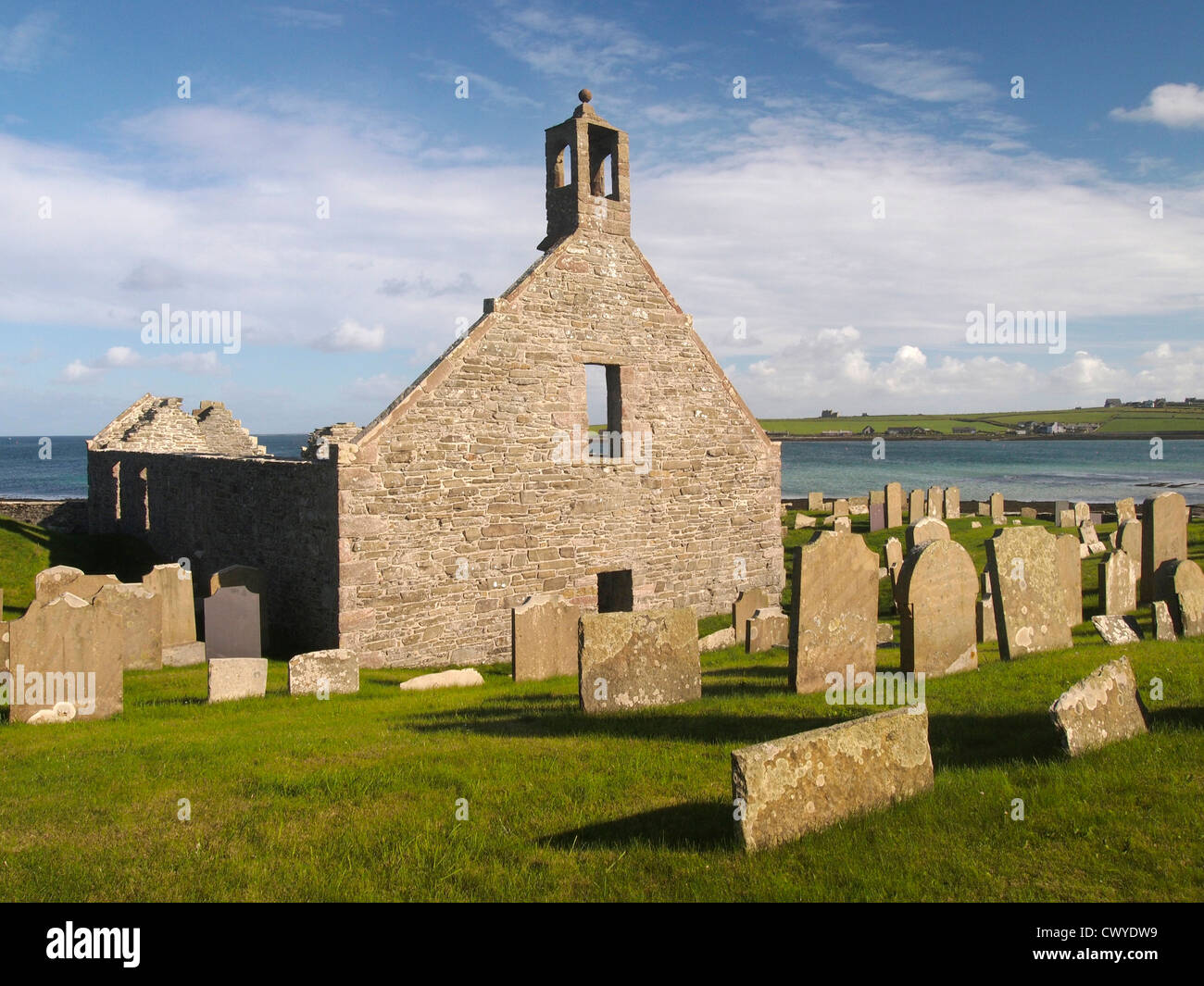 Ruined church, Pierowall, Westray, Orkney Stock Photo
