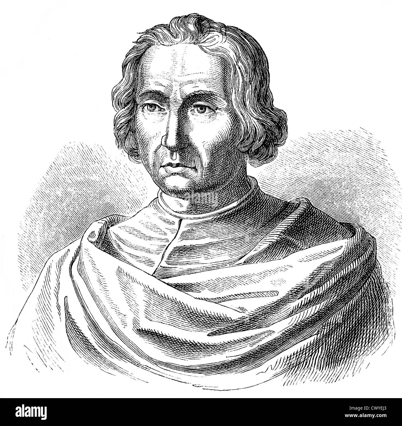Christopher Columbus Portrait in Line Art Illustration Stock Vector   Illustration of colonizer engraving 142543582