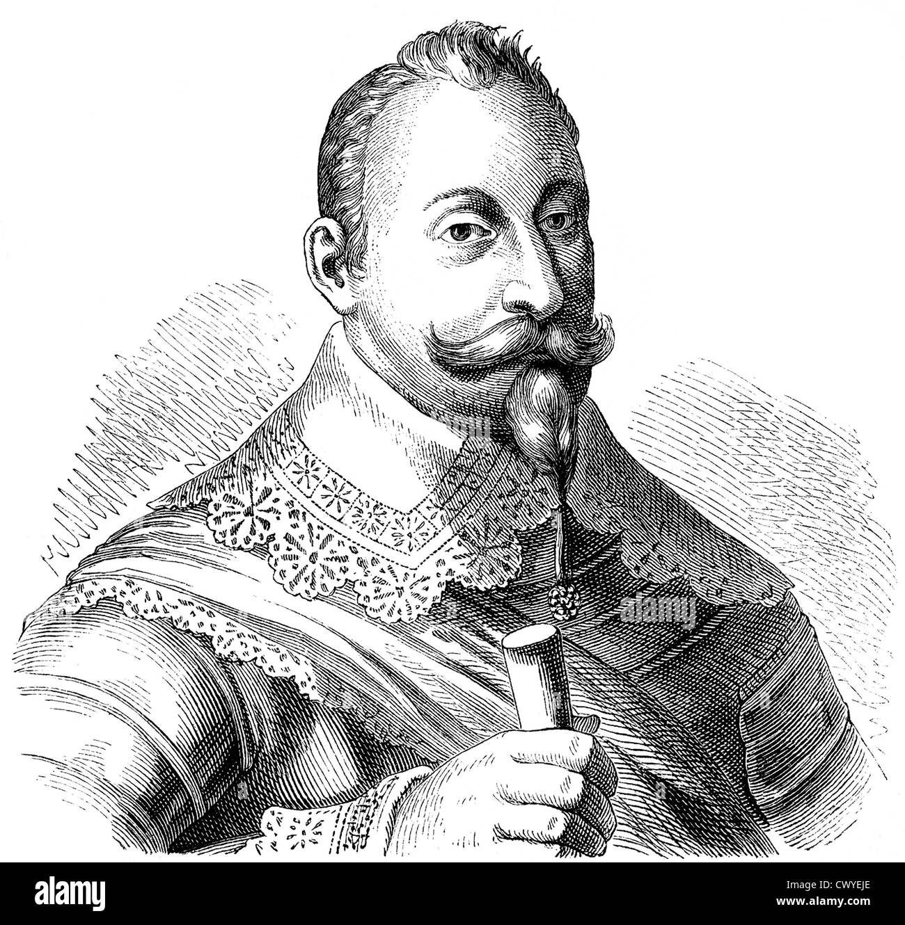 Gustav II Adolf, 1594-1632, King of Sweden from the Vasa dynasty Stock Photo