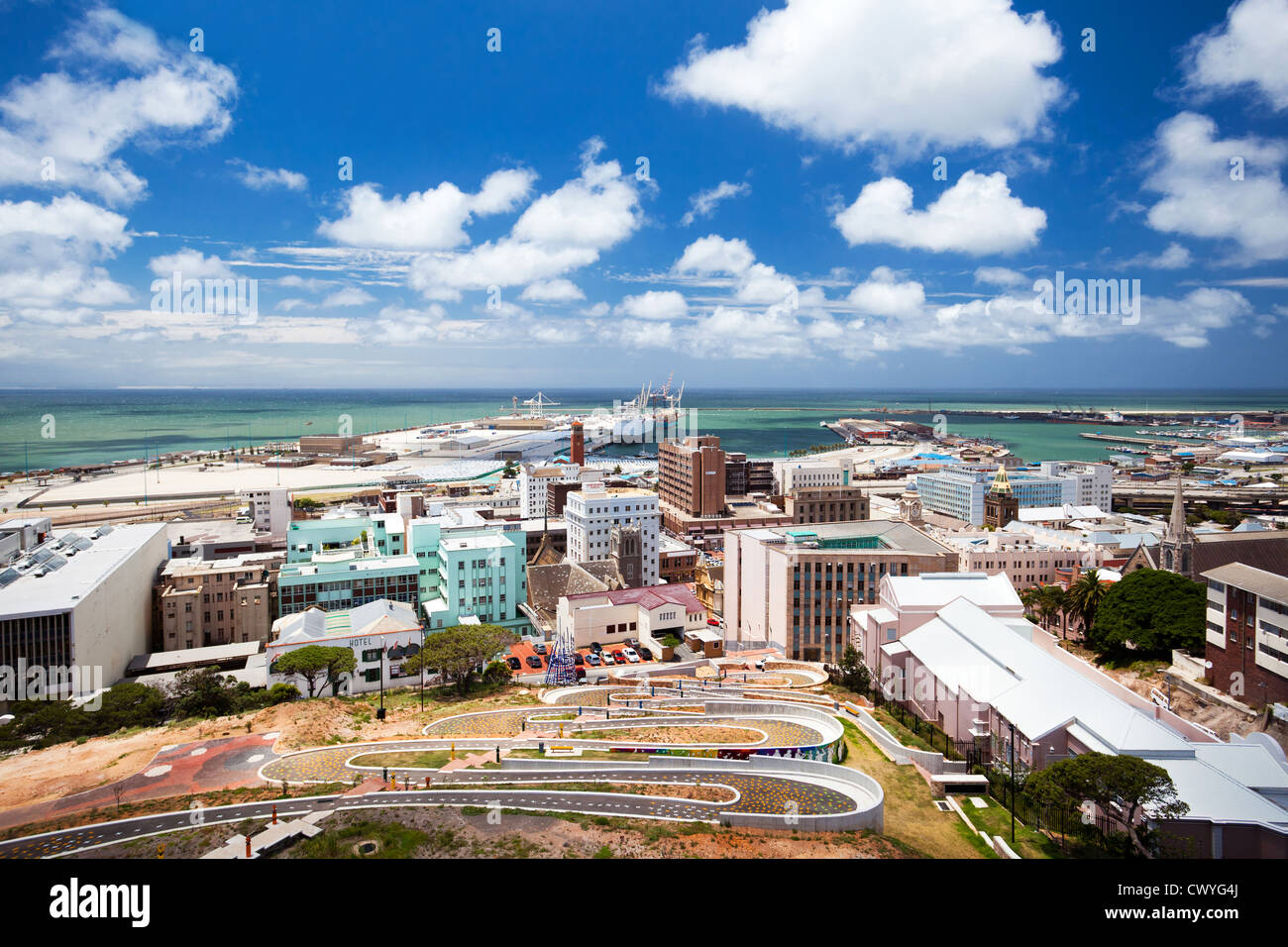 cityscape of Port Elizabeth, South Africa Stock Photo
