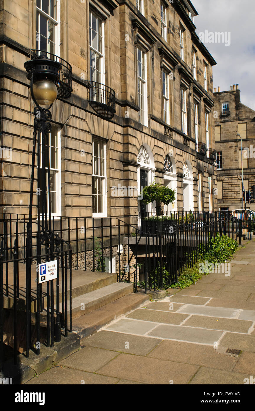 Heriot Row, in Edinburgh New Town, Edinburgh, Scotland Stock