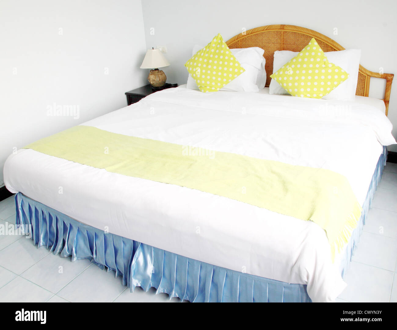 bed in the bedroom Stock Photo - Alamy