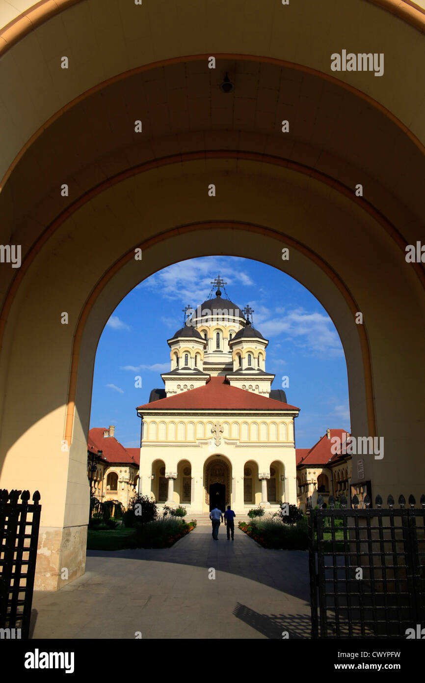 Alba Iulia, Alba County, Transylvania, Romania The Romanian Orthodox Cathedral Stock Photo
