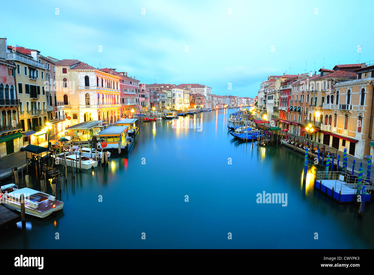 View to Grand Canal from Rialto Bridge in Venice Stock Photo - Alamy