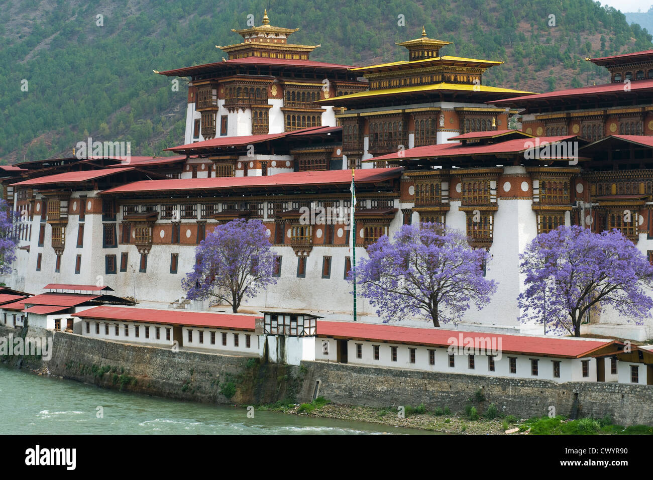 Bhutan spring temple hi-res stock photography and images - Alamy