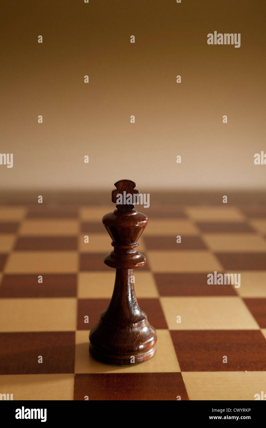 black chess king Stock Photo