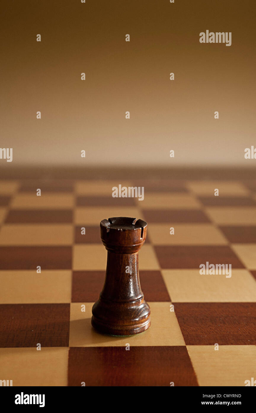 Chess Queen And Rooks On Board Stock Photo - Download Image Now - Chess,  Tower, Chess Board - iStock