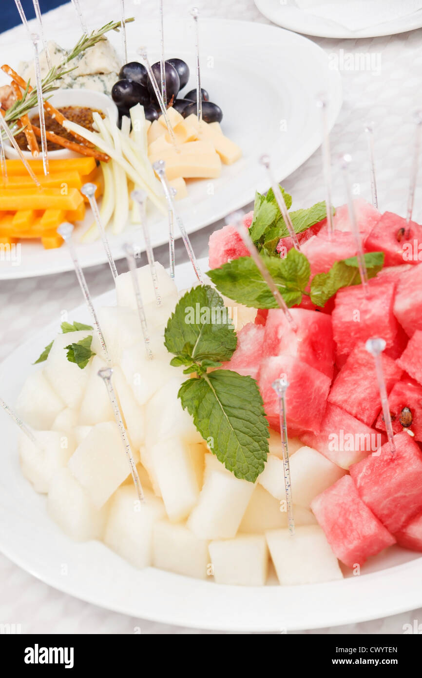 Melon mint salad hi-res stock photography and images - Alamy