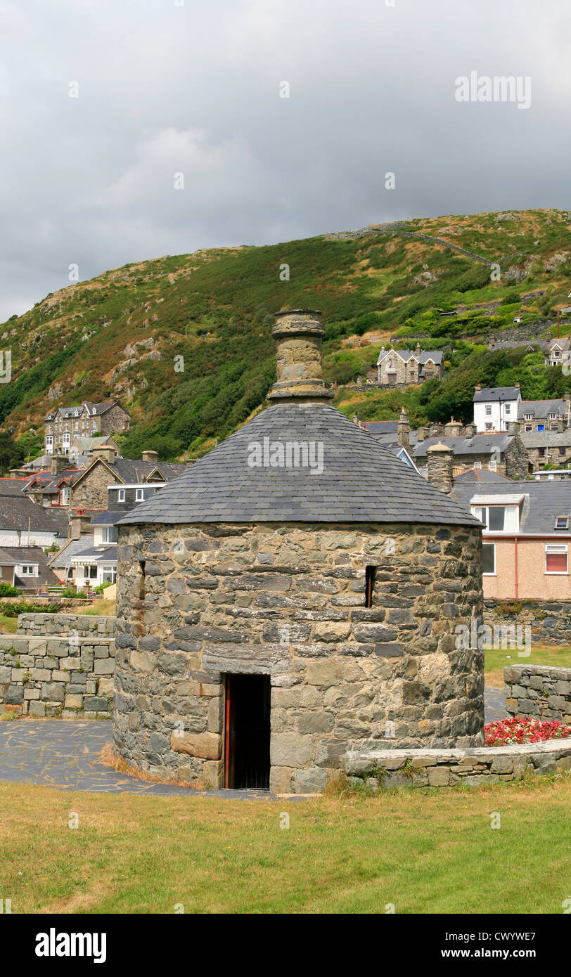 The Round House the old lock up Barmouth Gwynedd Wales UK Stock Photo
