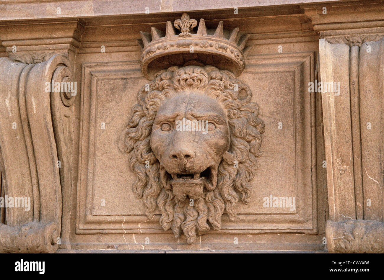 Royal Roman Lion, Rome, Italy Stock Photo