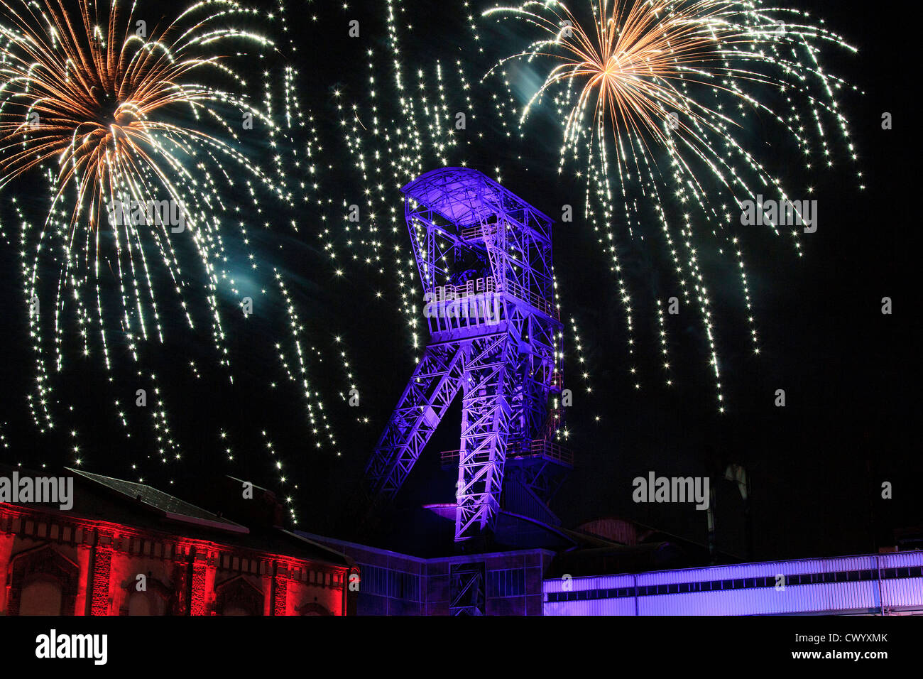 Fireworks at lohberg coal mine hires stock photography and images Alamy