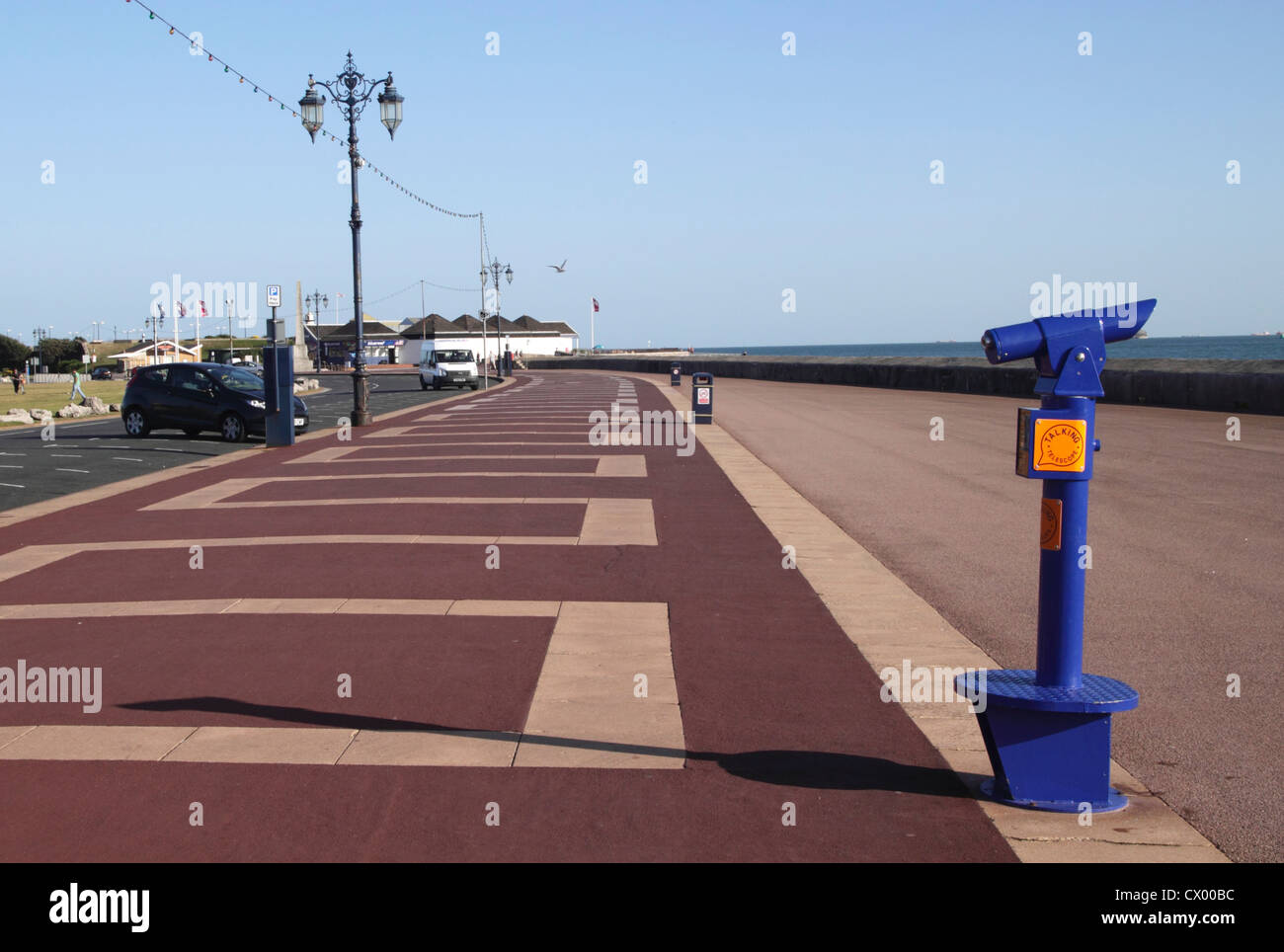 Clarence Esplanade at Southsea seafront Portsmouth Hampshire Stock