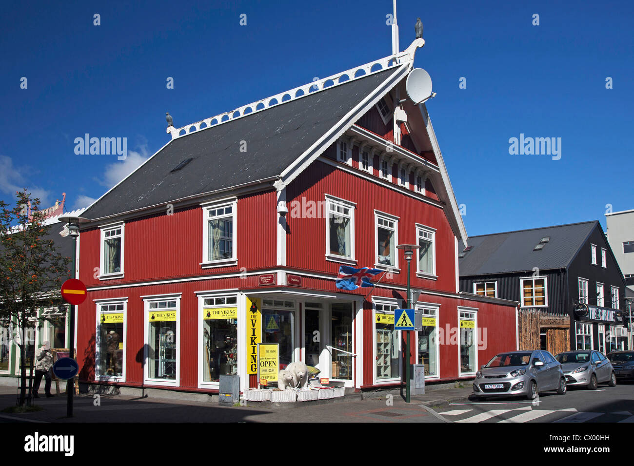 The Viking Gifts and Souvenirs shop, Reykjavik, Iceland Stock Photo