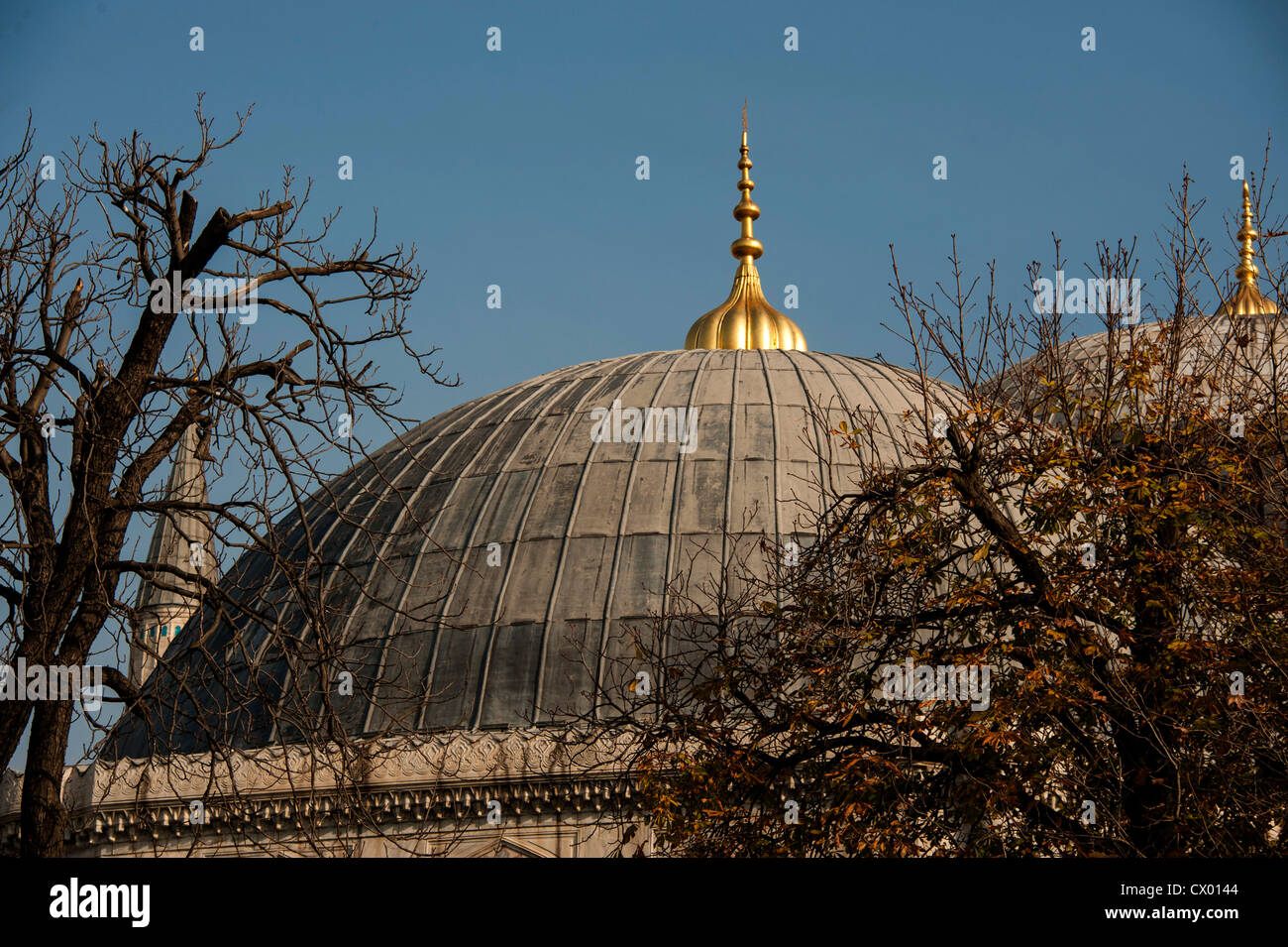 The dome of the Aya Sofya Istanbul Turkey Stock Photo