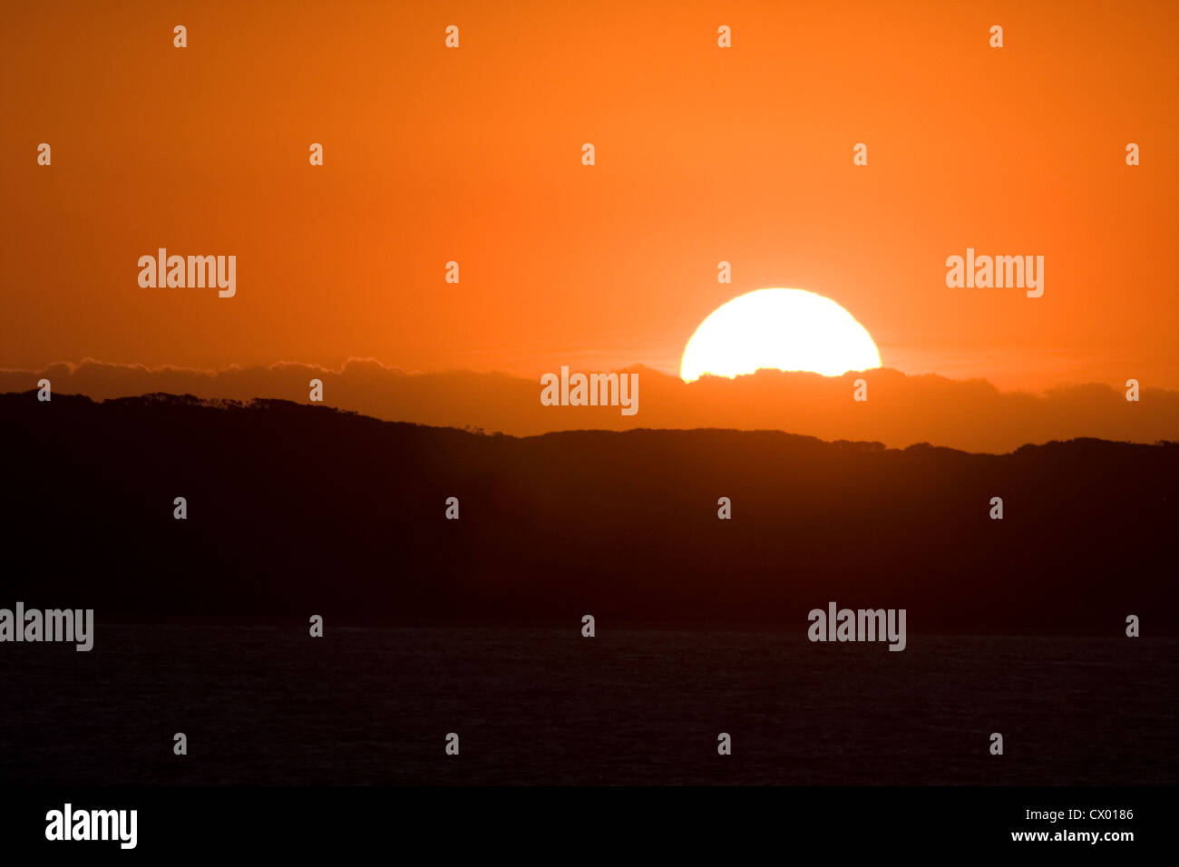 Sunrise sailing the coast of Victoria, Australia Stock Photo Alamy