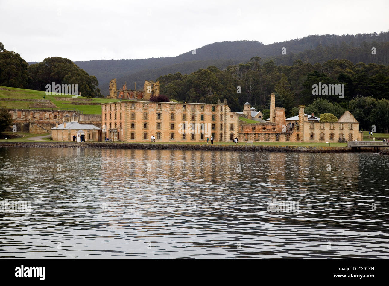 Port Arthur Historic Convict Site from the water, Tasmania, Australia Stock Photo