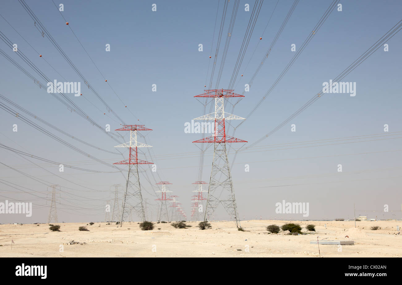 Power Lines In Desert Stock Photos & Power Lines In Desert Stock Images