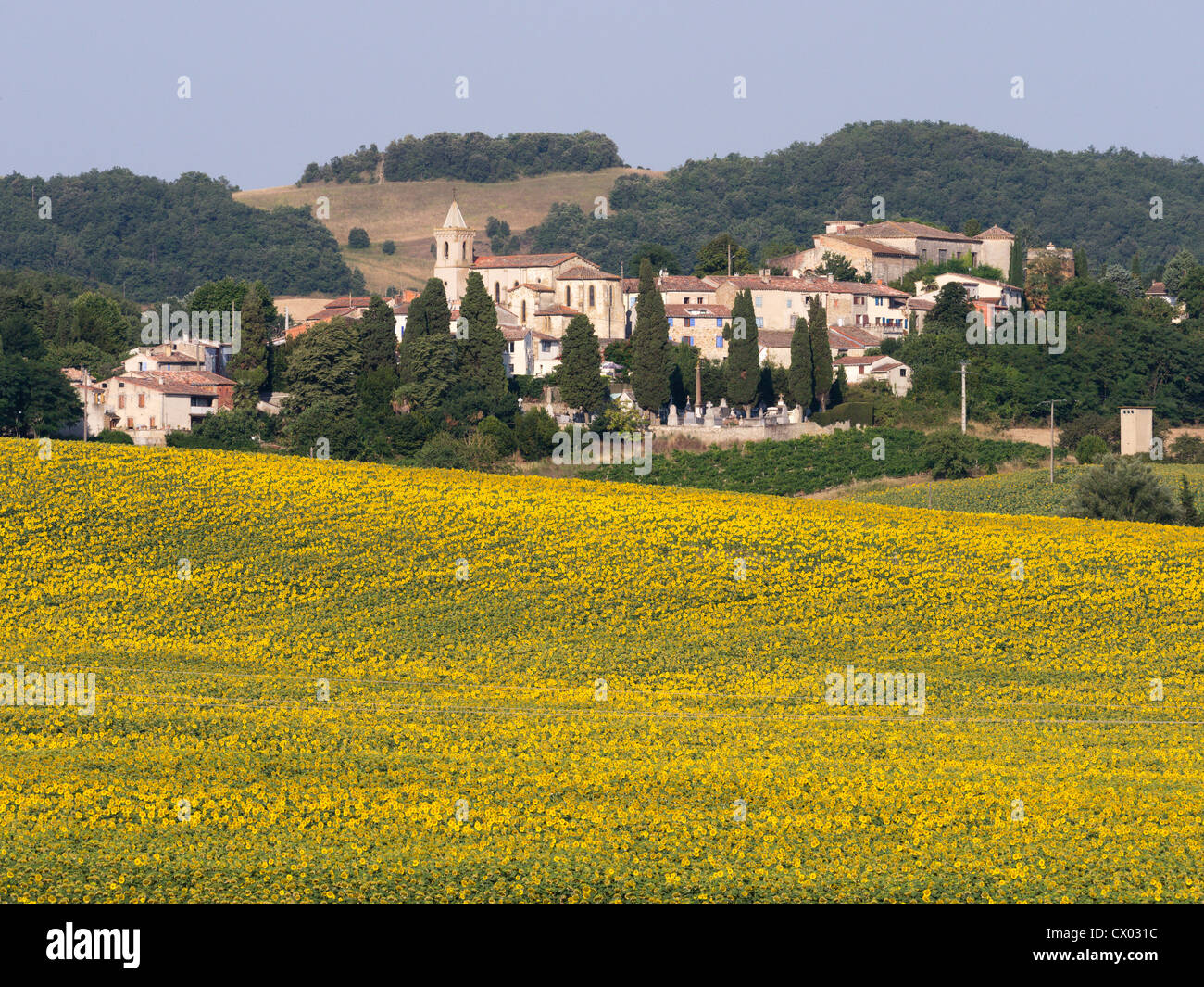 The French hilltop village of EscueillensetSaintJustdeBélengard