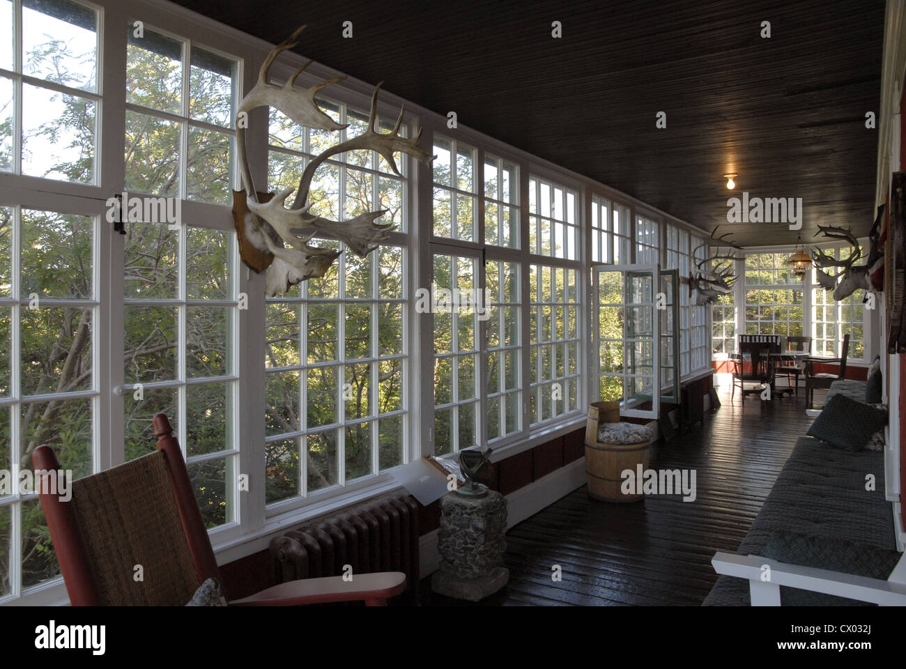 Interior of Dr Wilfred Grenfell's house in St Anthony, Newfoundland