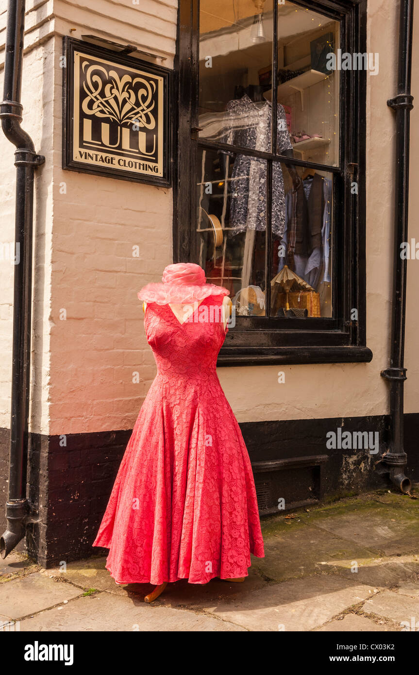 The Lulu Vintage Clothing shop store in Norwich , Norfolk , England ,  Britain , Uk Stock Photo - Alamy