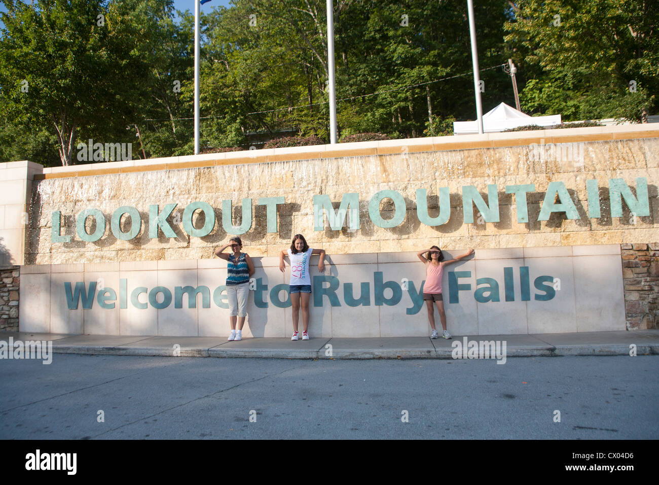 Lookout Mountain - Ruby Falls Stock Photo