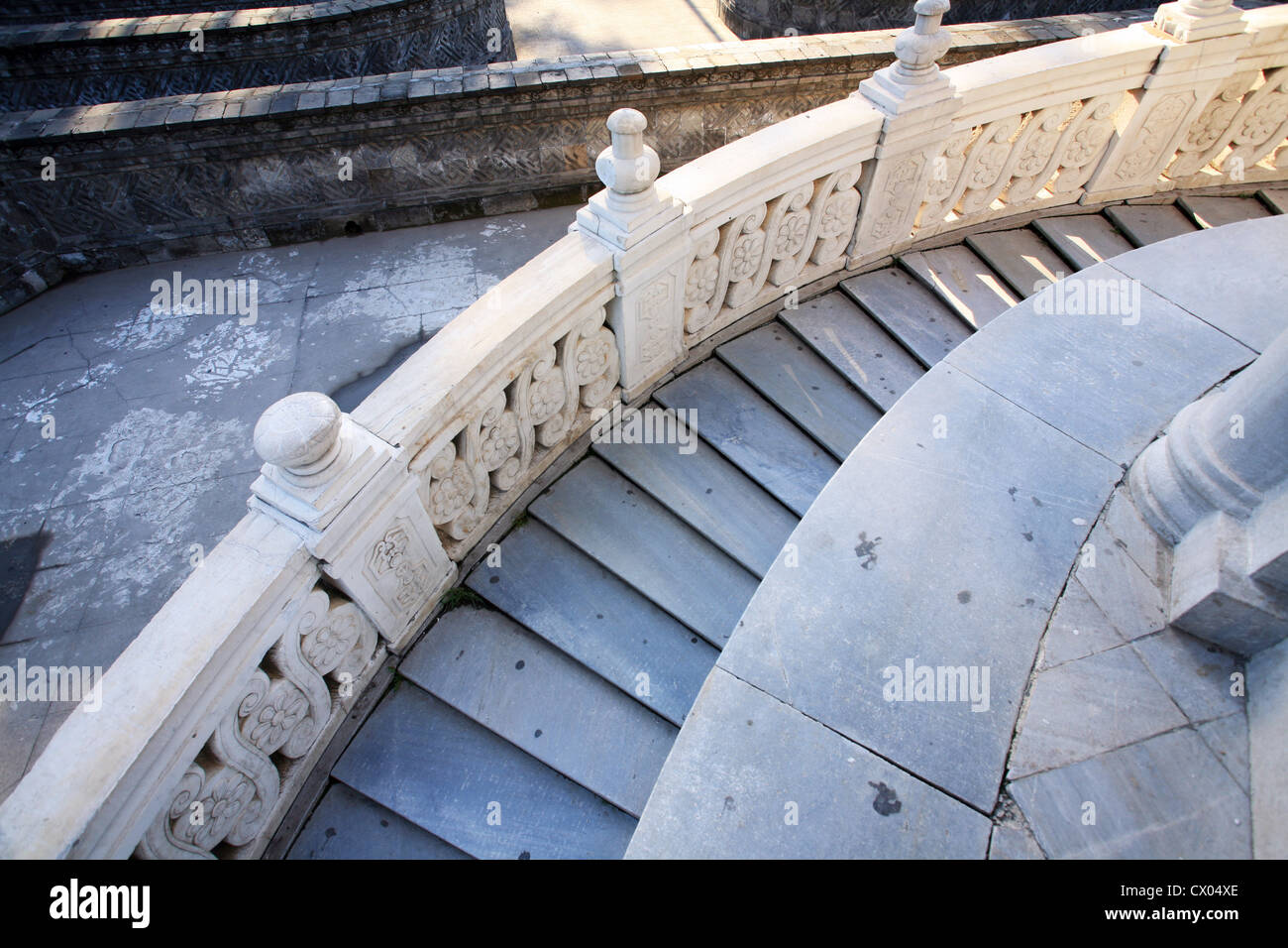 old stair in beijing yuanmingyuan Stock Photo