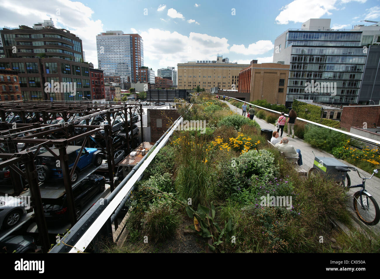 the high line park in Chelsea, New York City Stock Photo Alamy