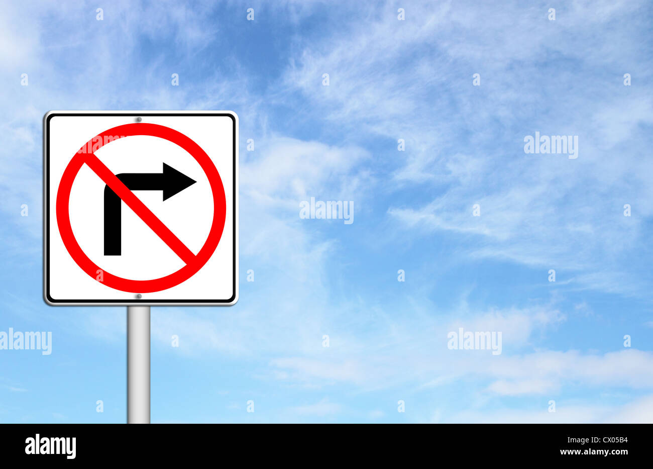 Right Turn Forbidden Hi res Stock Photography And Images Alamy