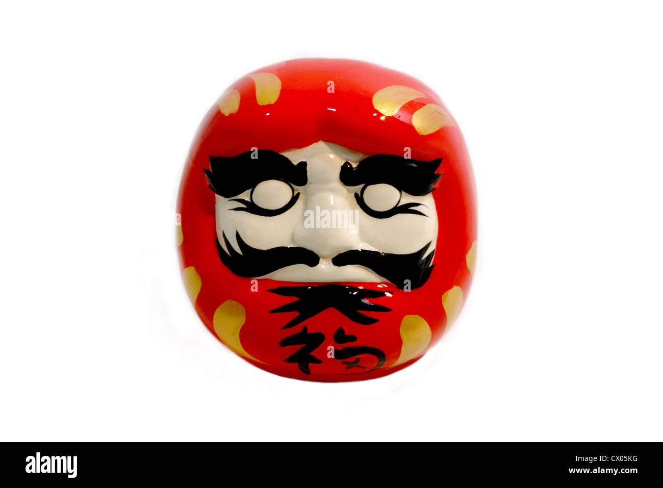 The Daruma doll isolated with white background Stock Photo