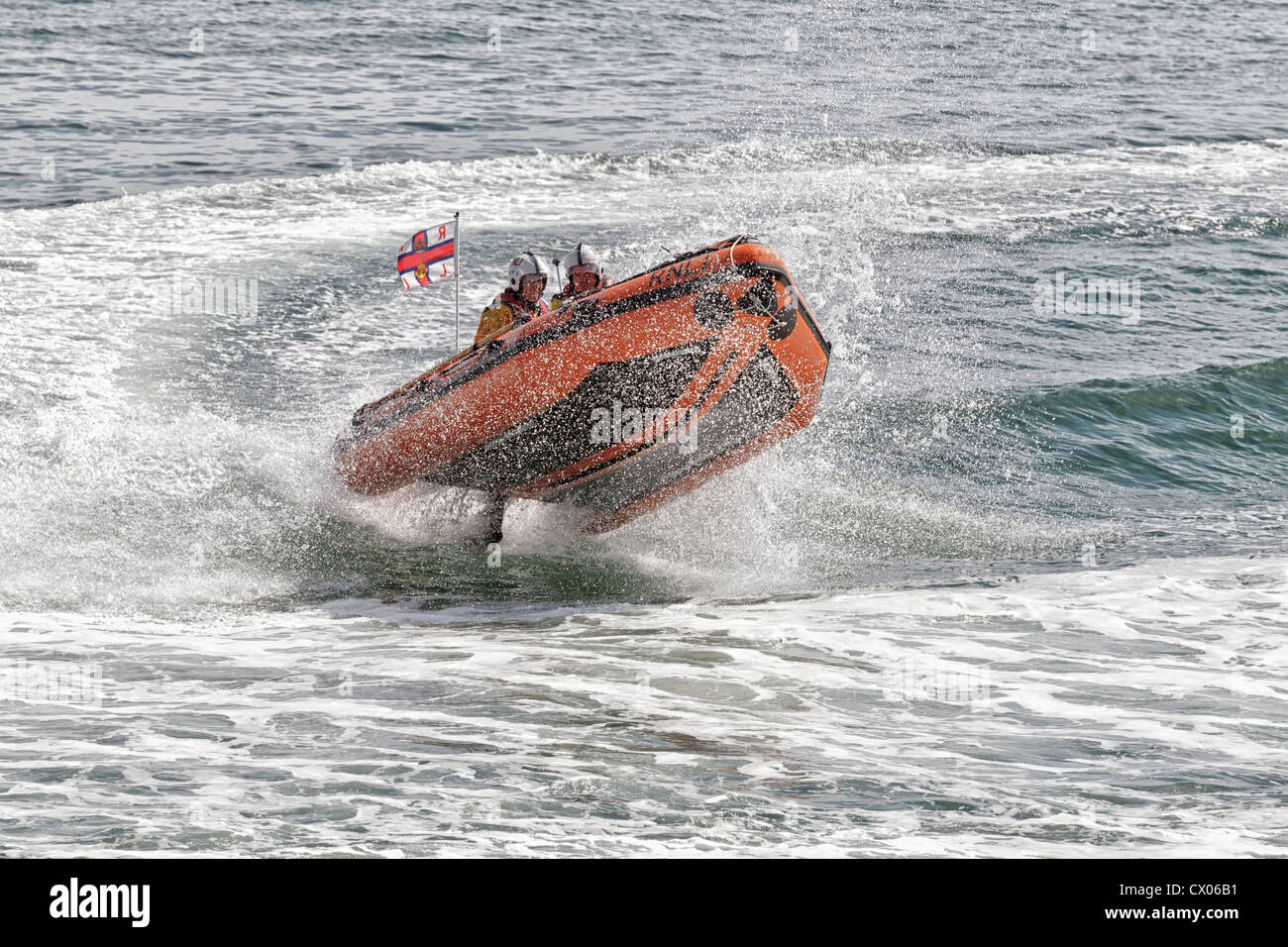 Cromer inshore Lifeboat to the rescue Stock Photo