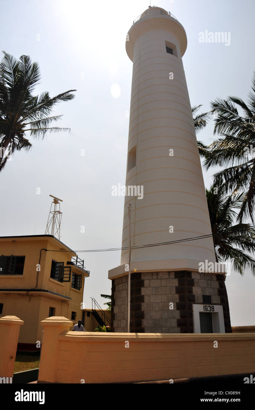 galle lighthouse Stock Photo