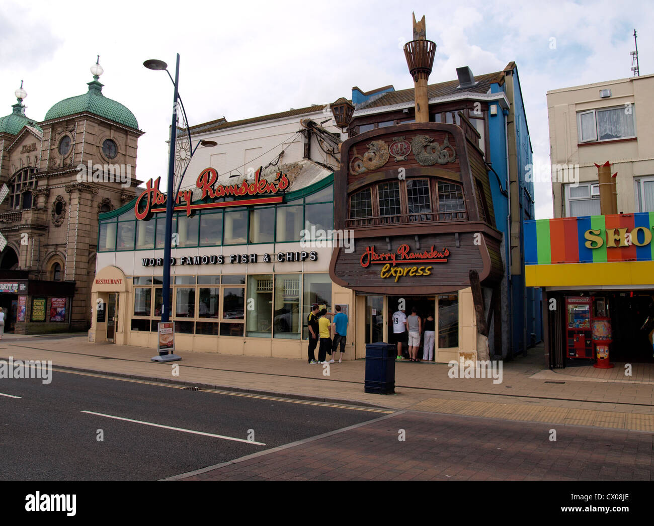 Harry Ramsden's express fish and chips shop, Great Yarmouth, Norfolk